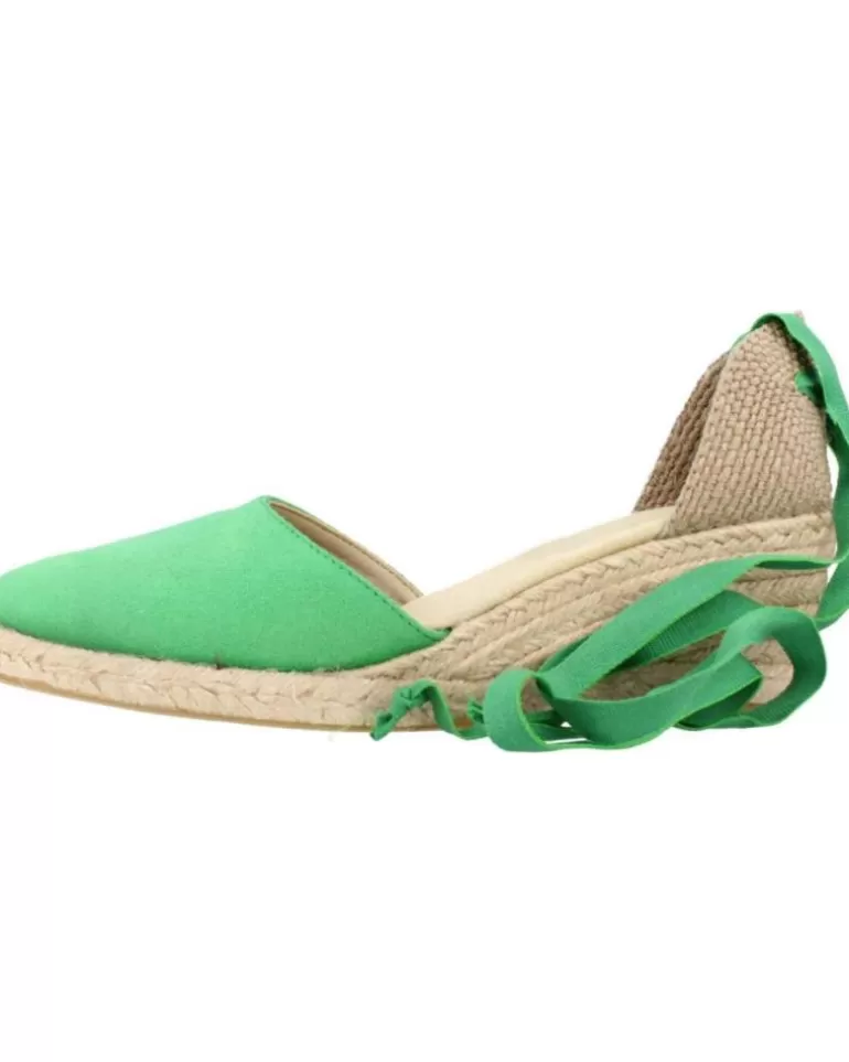 CLARA DURAN Zapatos De Cuña De Mujer Valensercd Verde Hot