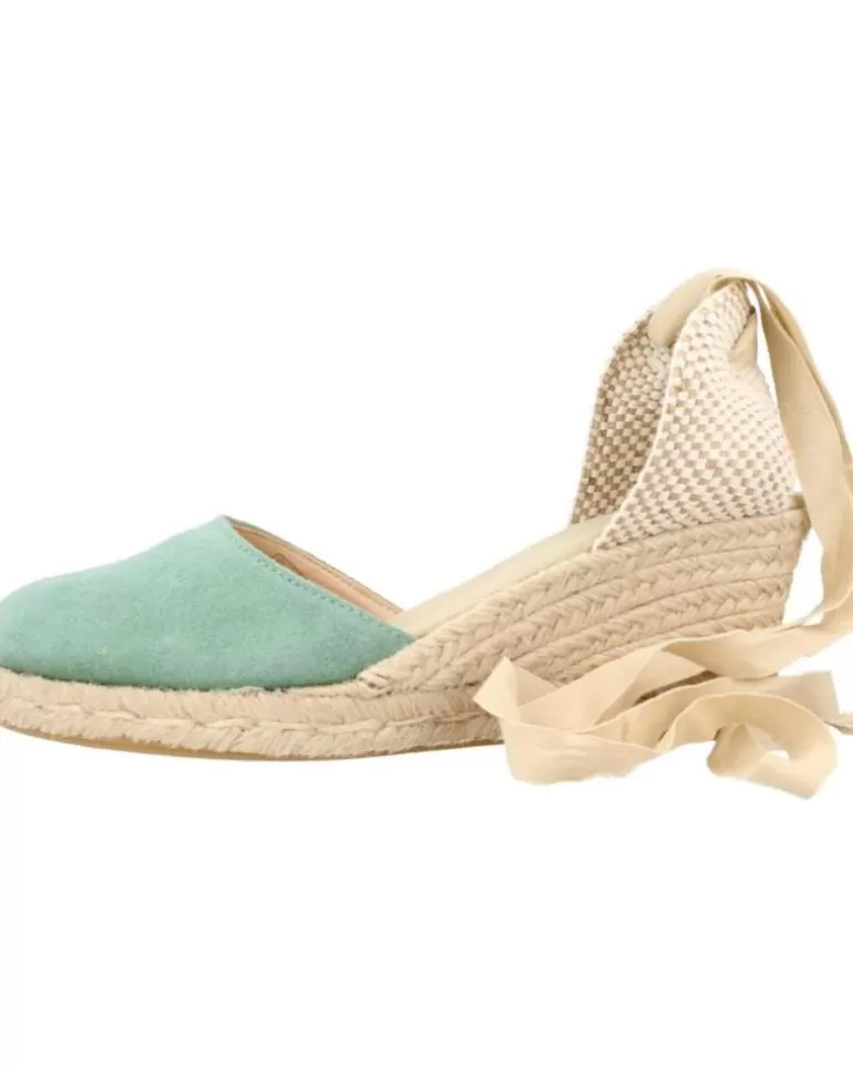 CLARA DURAN Zapatos De Cuña De Mujer Valensercd Verde Store