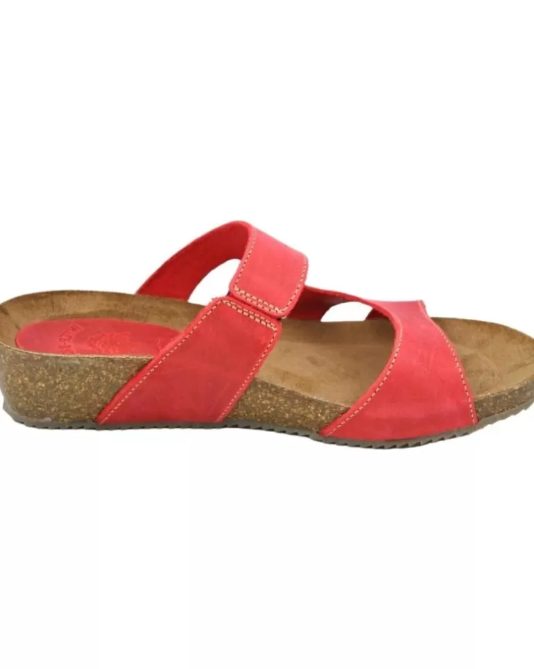 INTERBIOS Zapatos De Cuña De Mujer Inter-Bios 5317 Sandalia Bio Mujer Piel Rojo Fashion