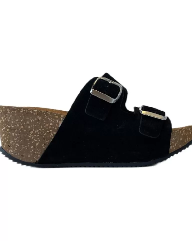 ITSE Zapatos De Cuña De Mujer 5711 Negro Hot