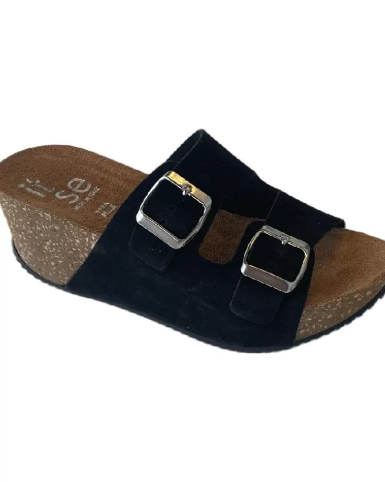 ITSE Zapatos De Cuña De Mujer 5711 Negro Hot