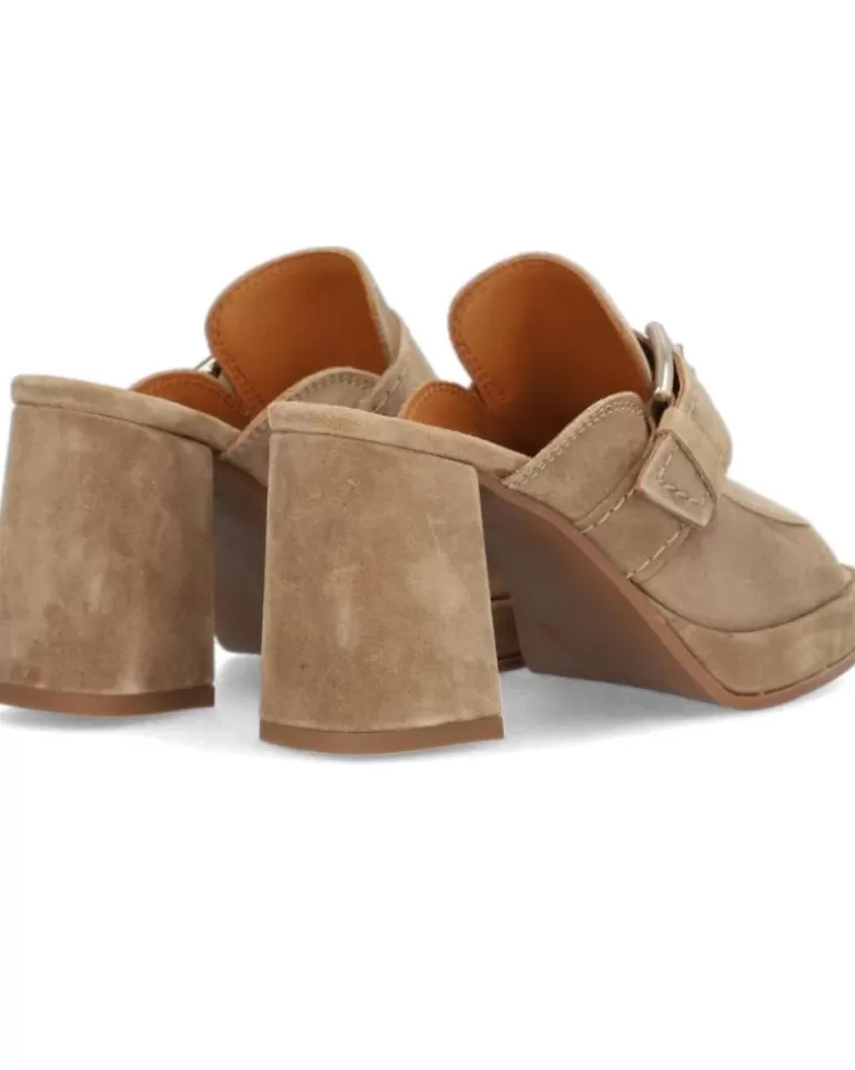 ALPE Zapatos De Tacón De Mujer Sandalias Mujer Chiara Cuero 2567 Camel Best