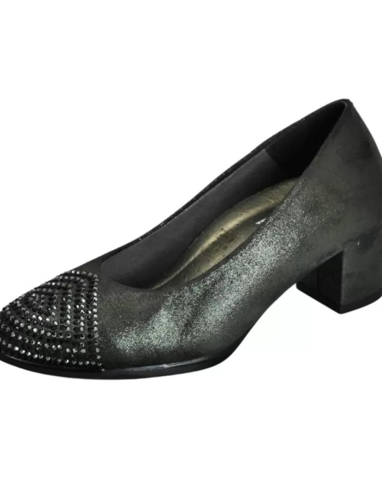 D`CUTILLAS Zapatos De Tacón De Mujer Doctor Utillas - Zapato De Tacón Mujer Corte Salon Ancho Antracita Best Sale