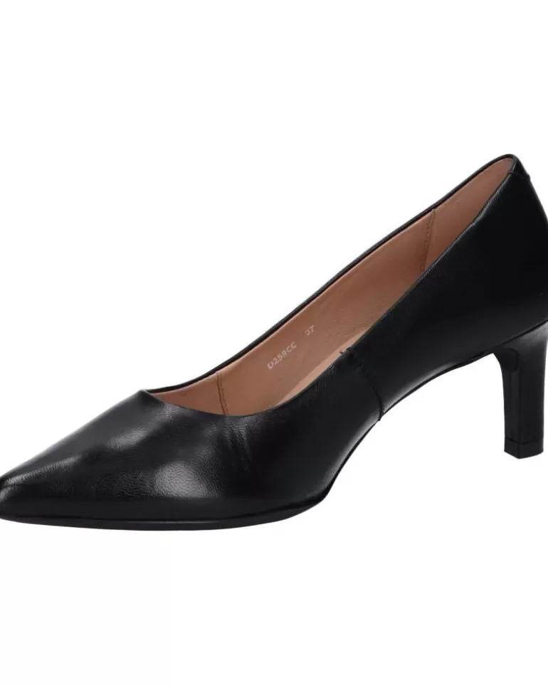 GEOX Zapatos De Tacón De Mujer D259Cc 000Tu D Bibbiana C9999 Black New