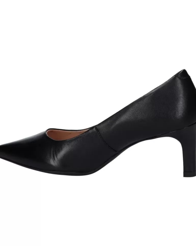 GEOX Zapatos De Tacón De Mujer D259Cc 000Tu D Bibbiana C9999 Black New