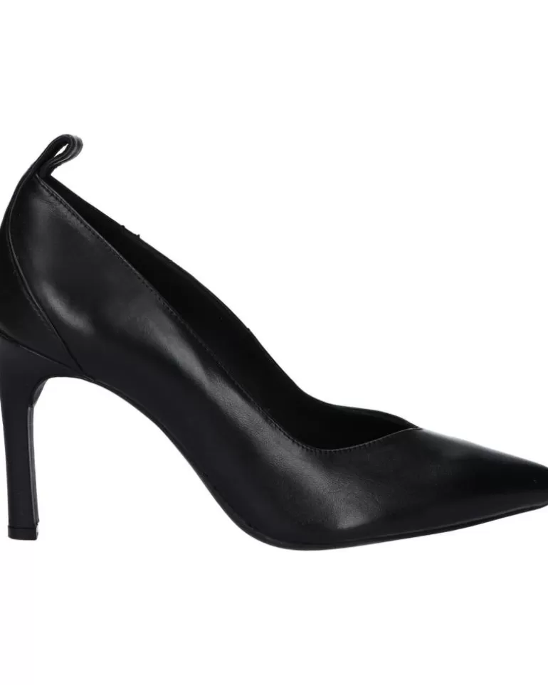 GEOX Zapatos De Tacón De Mujer D268Ue 00085 D Faviola C9999 Black New