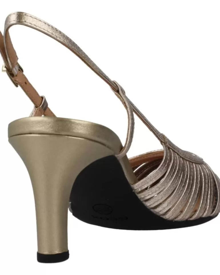 GEOX Zapatos De Tacón De Mujer D Bibbiana Oro Sale