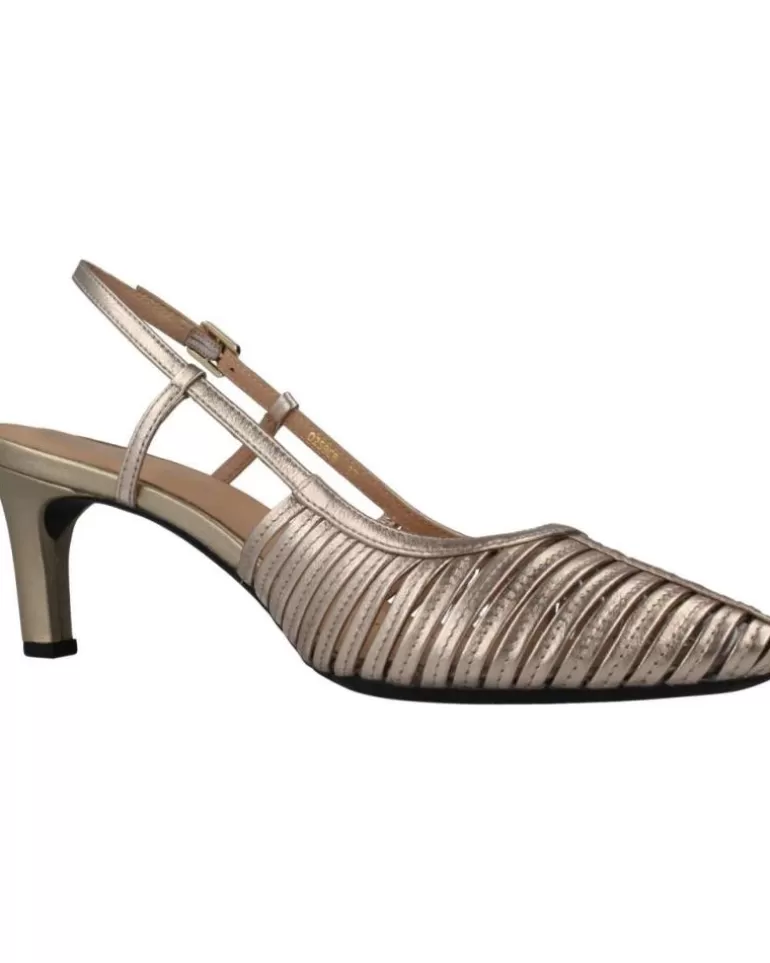 GEOX Zapatos De Tacón De Mujer D Bibbiana Oro Sale