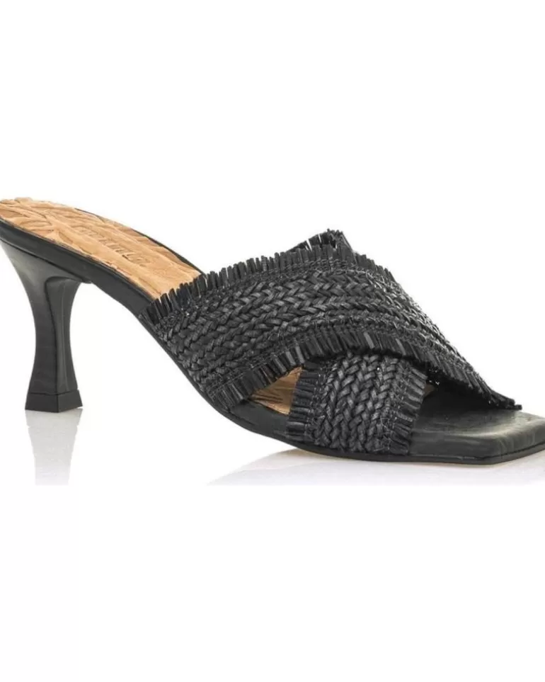 MTNG Zapatos De Tacón De Mujer Sandalias De Tacón Mustang 50964 Negro Flash Sale
