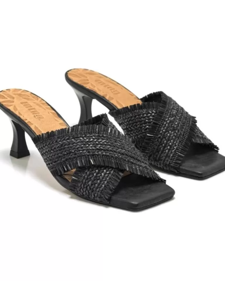 MTNG Zapatos De Tacón De Mujer Sandalias De Tacón Mustang 50964 Negro Flash Sale