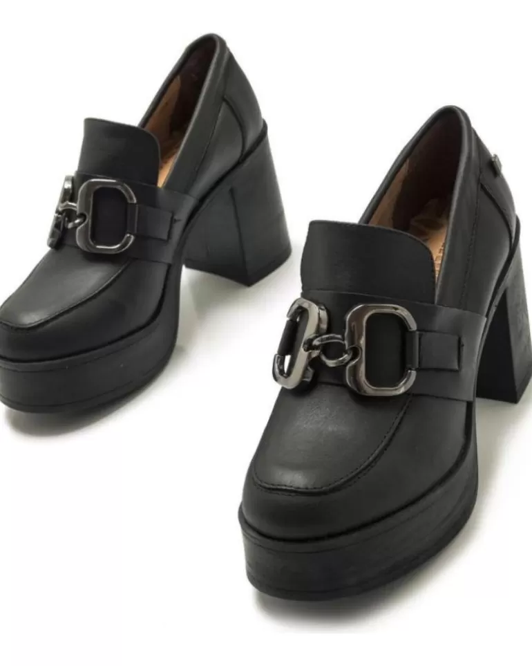 MTNG Zapatos De Tacón De Mujer Zapato Sixties Piel Mustang Negro Shop