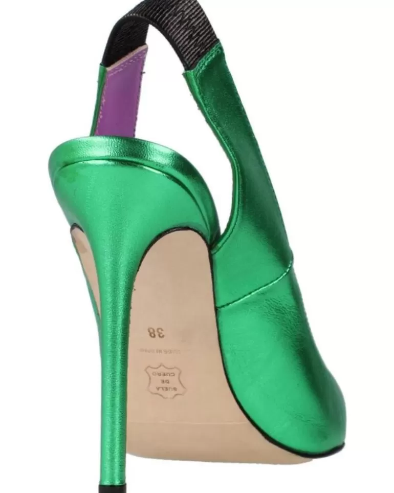 OTRAS MARCAS Zapatos De Tacón De Mujer 23700Sp Verde Fashion