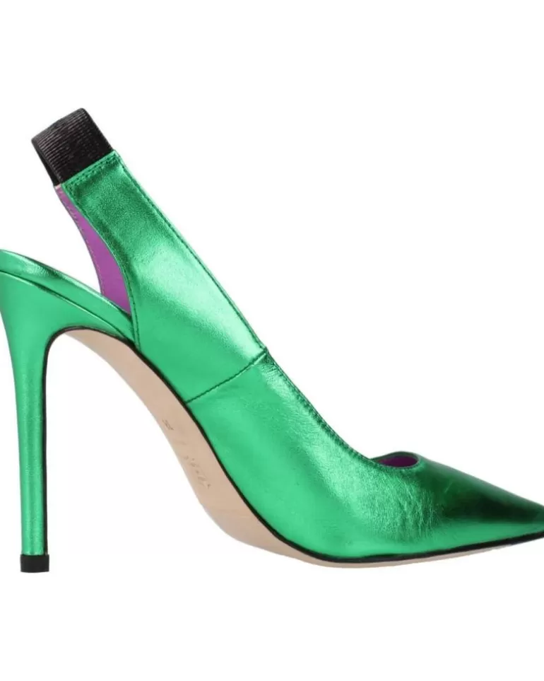 OTRAS MARCAS Zapatos De Tacón De Mujer 23700Sp Verde Fashion