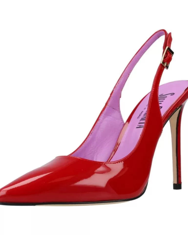 OTRAS MARCAS Zapatos De Tacón De Mujer 23701Sp Rojo New