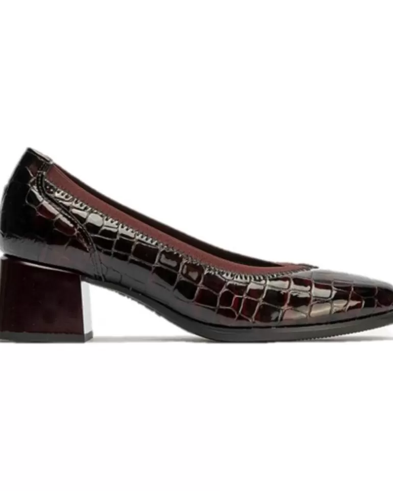 PITILLOS Zapatos De Tacón De Mujer Zapato Con Tacón Bajo Para Mujer 5410 Burdeos Cheap