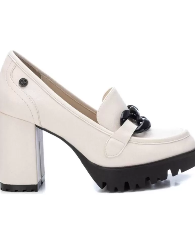 XTI Zapatos De Tacón De Mujer Mocasin Con Tacón Alto Para Mujer 140584 Hielo Fashion
