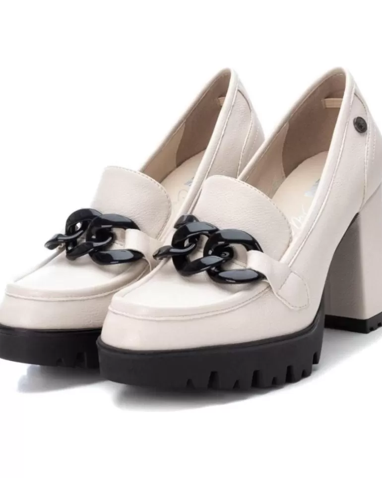 XTI Zapatos De Tacón De Mujer Mocasin Con Tacón Alto Para Mujer 140584 Hielo Fashion
