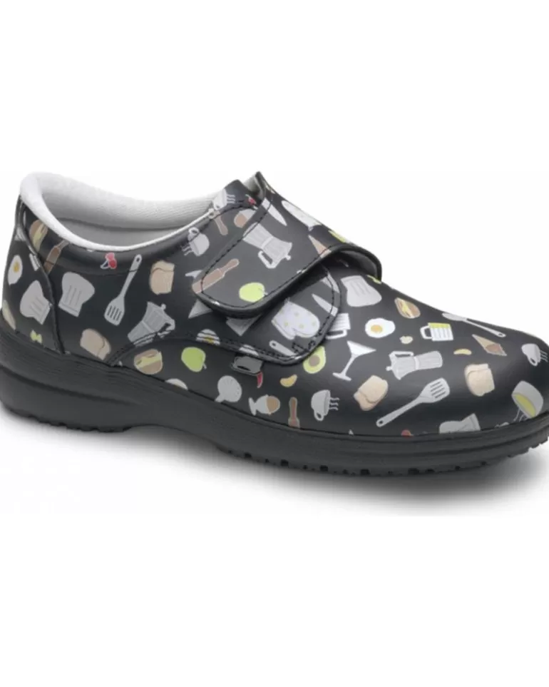 FELIZ CAMINAR Zapatos De Mujer Y Hombre Zapato Sanitario Unisex Atom Hosteleria Negro Sale