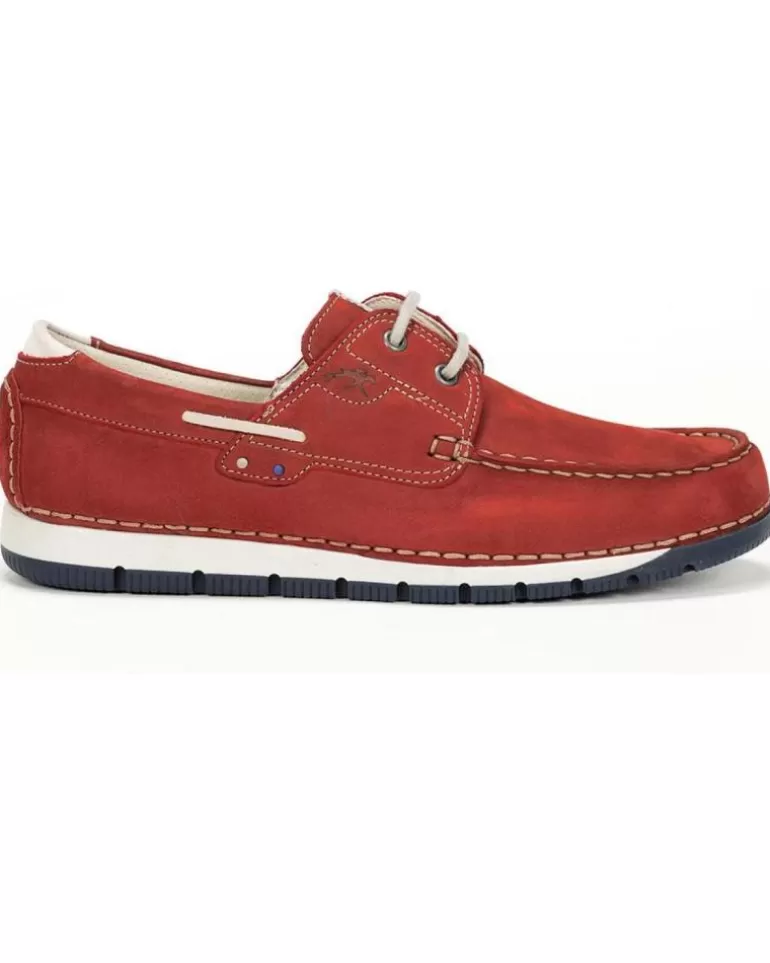 FLUCHOS Zapatos De Hombre Nautico Andrey Terracota De Rojo Store
