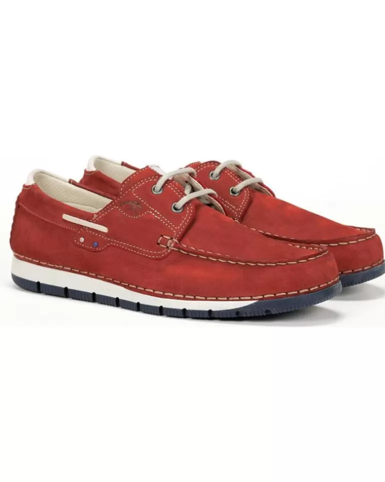 FLUCHOS Zapatos De Hombre Nautico Andrey Terracota De Rojo Store