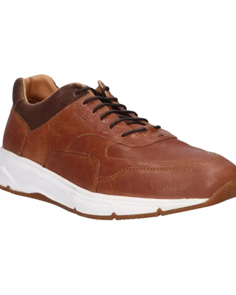 GEOX Zapatos De Hombre U16Czc 00046 U Radente C6520 Lt Brown-Chocolate Clearance