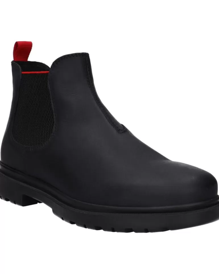 GEOX Zapatos De Hombre U16Dda 000Ff U Andalo C0048 Black-Red Flash Sale