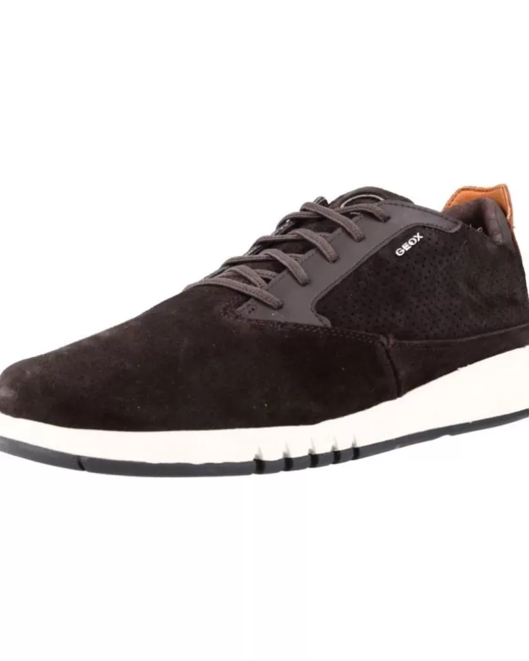 GEOX Zapatos De Hombre U927Fa 00023 U Aerantis C6024 Dk Coffee Shop