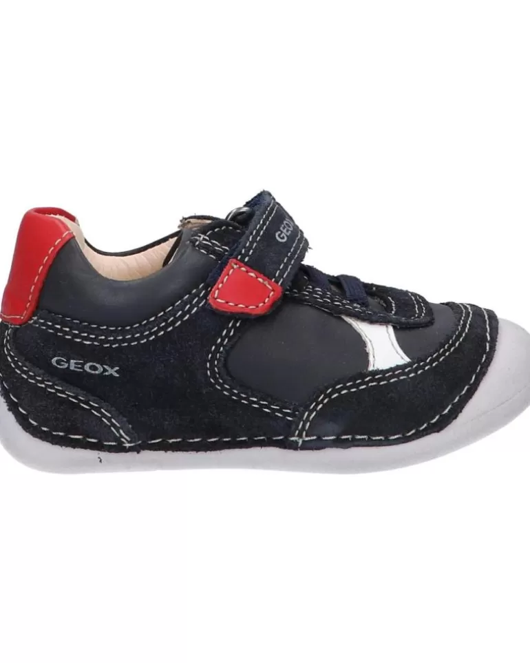 GEOX Zapatos De Niño B1539A 02285 B Tutim C0735 Navy-Red Hot