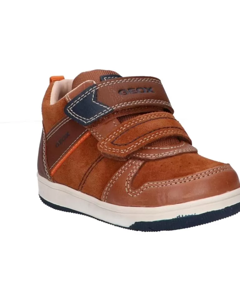 GEOX Zapatos De Niño B161La 022Me B New Flick Boy C0947 Brown-Navy Sale