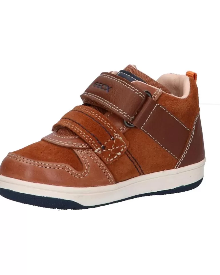 GEOX Zapatos De Niño B161La 022Me B New Flick Boy C0947 Brown-Navy Sale