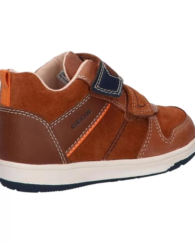 GEOX Zapatos De Niño B161La 022Me B New Flick Boy C0947 Brown-Navy Sale