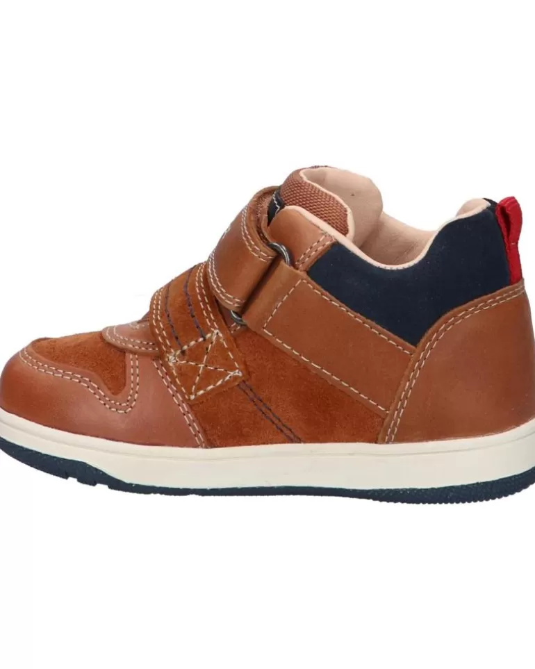 GEOX Zapatos De Niño B161La 022Me B New Flick Boy C6381 Lt Brown-Navy Outlet