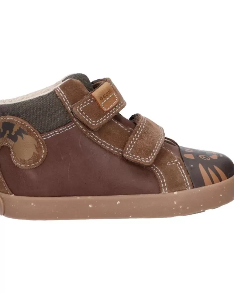 GEOX Zapatos De Niño B26A7A 022Cl B Kilwi C6215 Brown-Dk Clearance