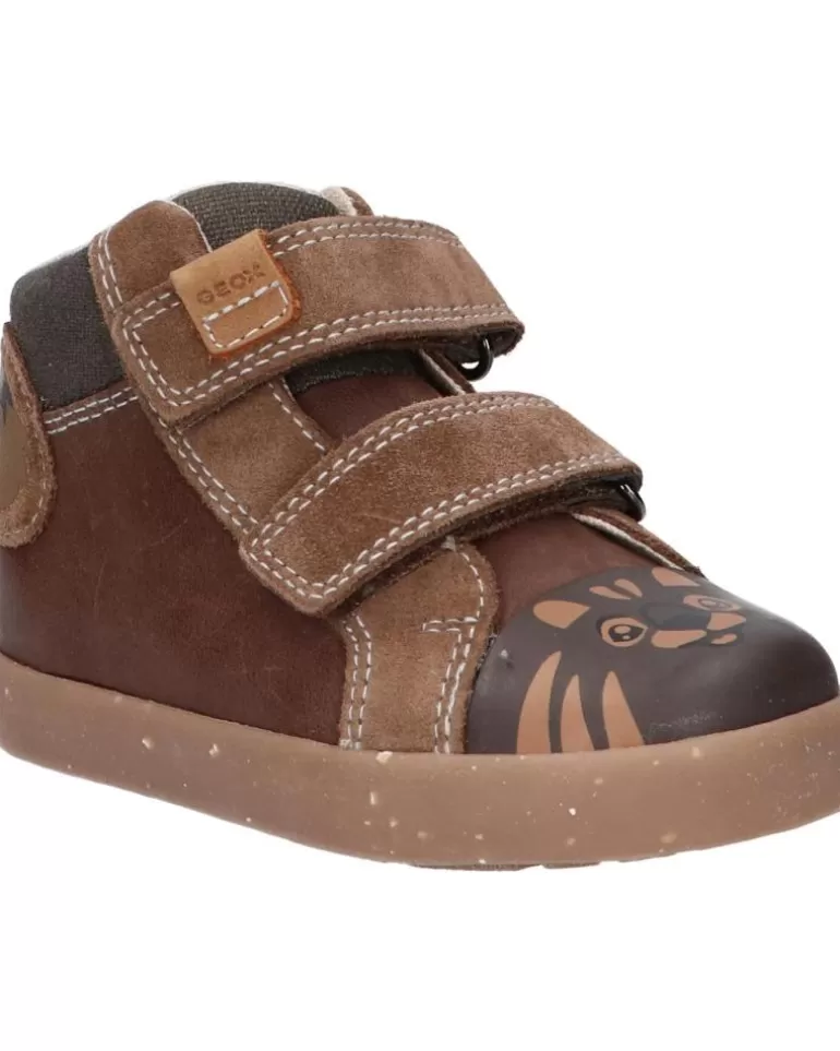 GEOX Zapatos De Niño B26A7A 022Cl B Kilwi C6215 Brown-Dk Clearance