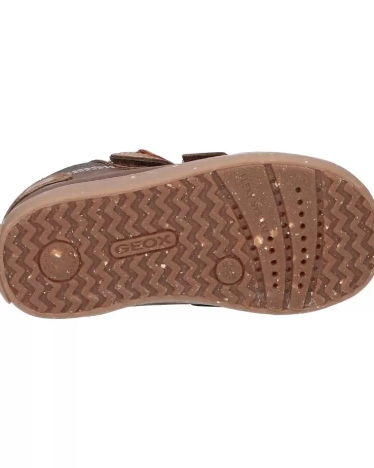 GEOX Zapatos De Niño B26A7A 022Cl B Kilwi C6215 Brown-Dk Clearance