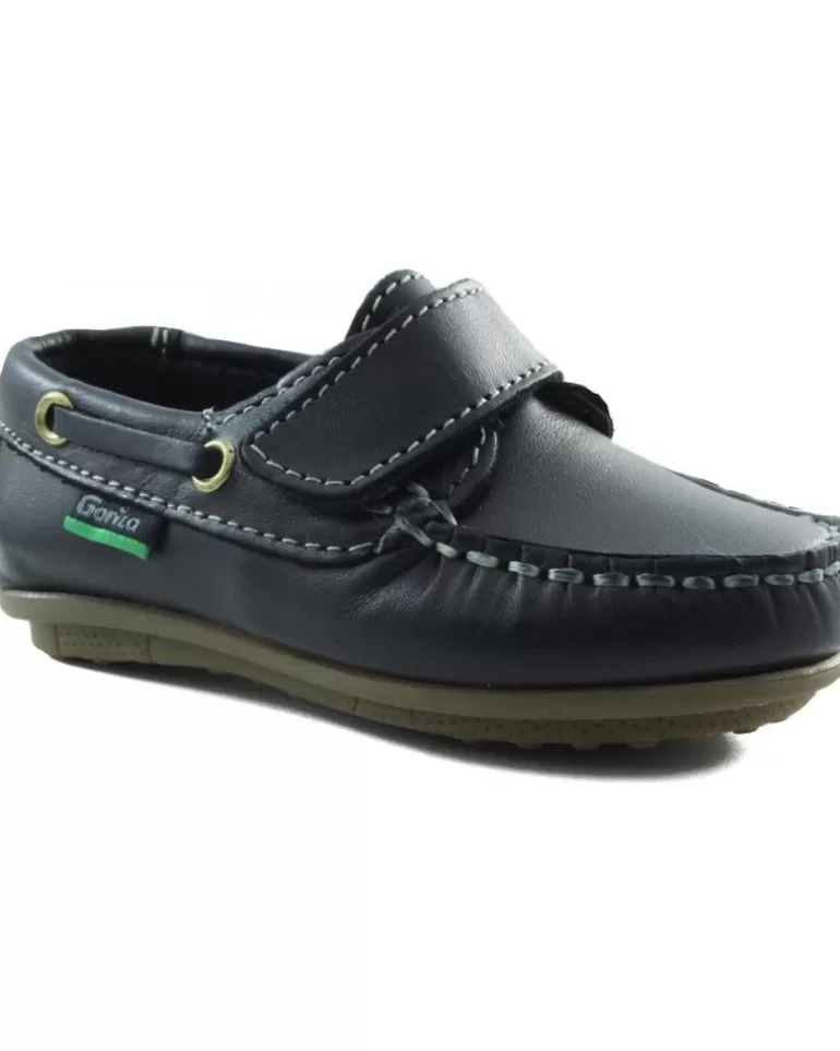 GORILA Zapatos De Niño Anilina Niño Marino Hot
