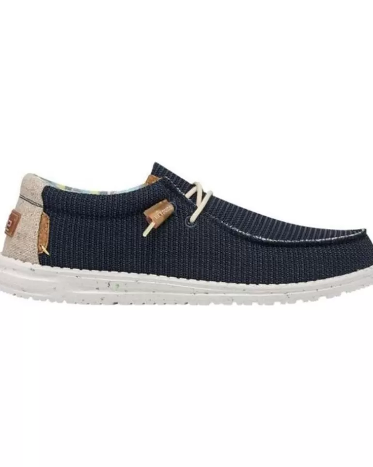 HEY DUDE Zapatos De Hombre Wally Eco Stretch Azul Flash Sale