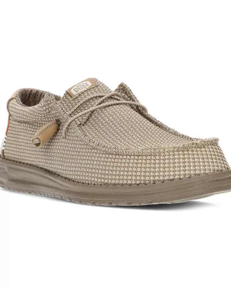 HEY DUDE Zapatos De Hombre Zapatilla De Lona Con Suela De Goma Tan Flash Sale