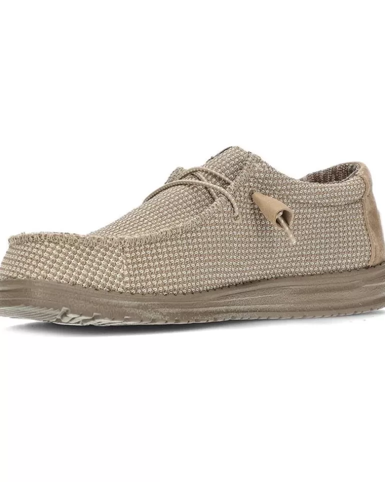 HEY DUDE Zapatos De Hombre Zapatilla De Lona Con Suela De Goma Tan Flash Sale