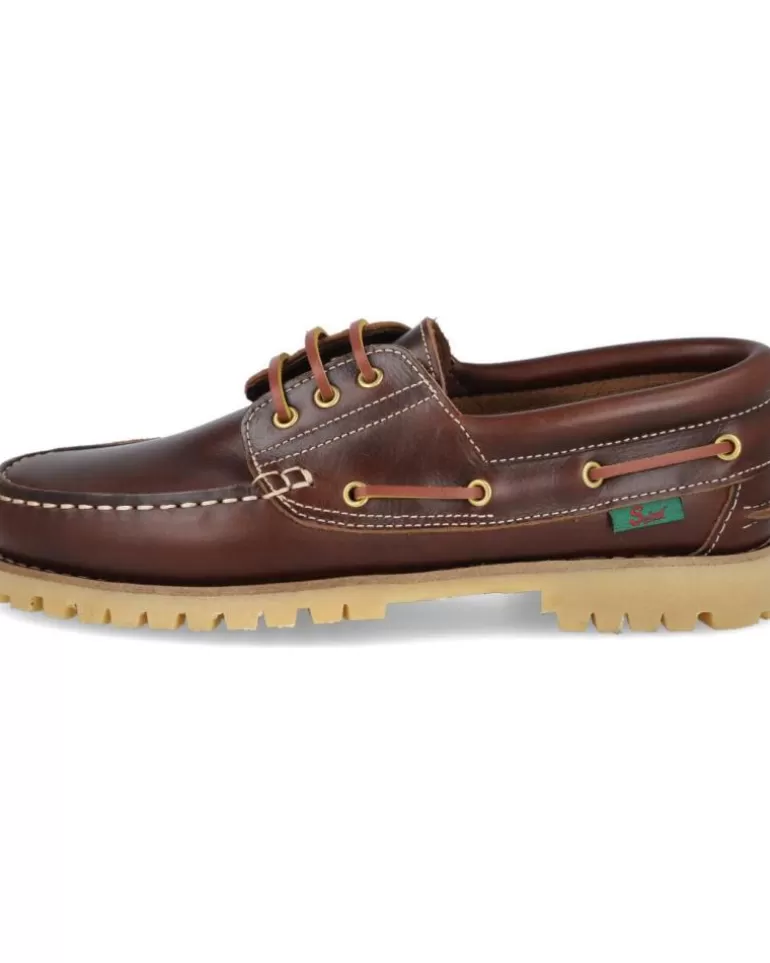 L&R SHOES Zapatos L&R Shoes De Hombre E252 2 Zapatos Nauticos Hombre Marron New