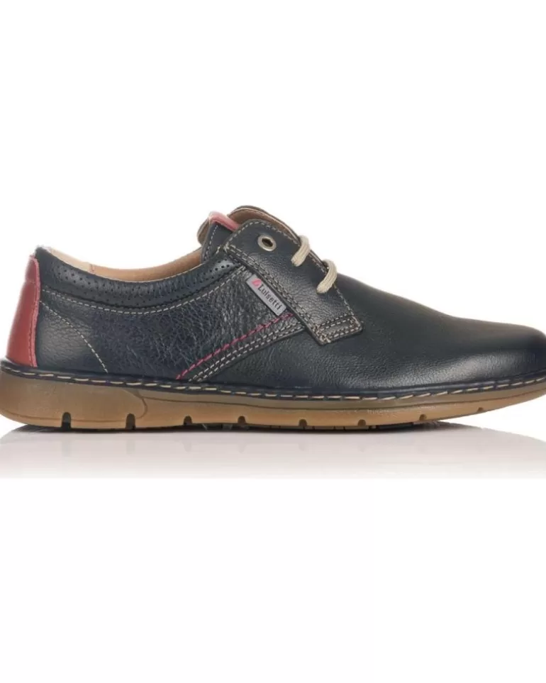 LUISETTI Zapatos De Hombre Zapatos Marino Sport 23321 Azul Flash Sale