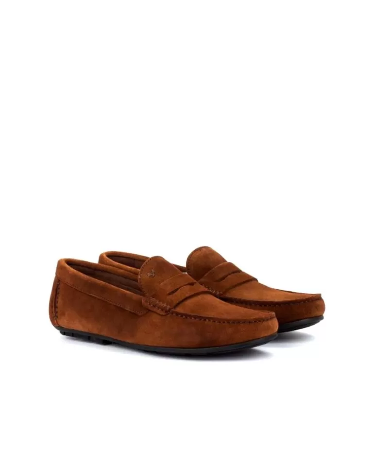 MARTINELLI Zapatos De Hombre Zapato Mocasin Serraje Casual Nuez Sale