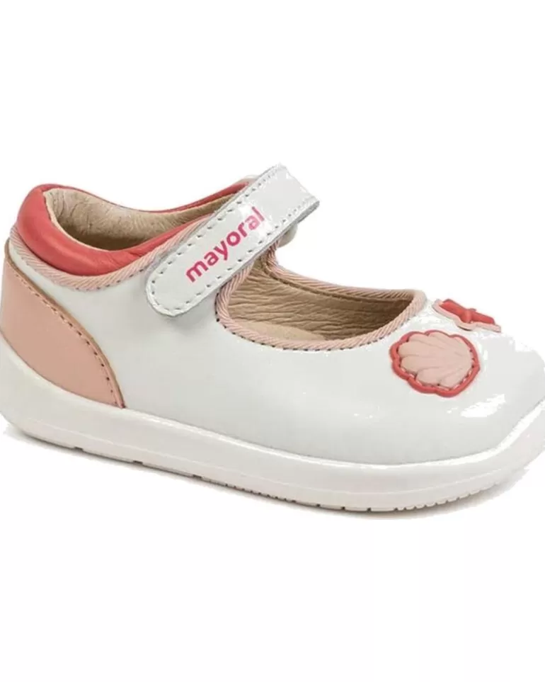 MAYORAL Zapatos De Niña Bailarinas 41128 Blanco New