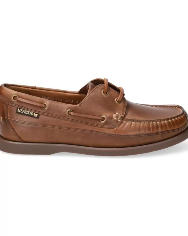 MEPHISTO Zapatos De Hombre Nauticos Boating Tabacco Best Sale