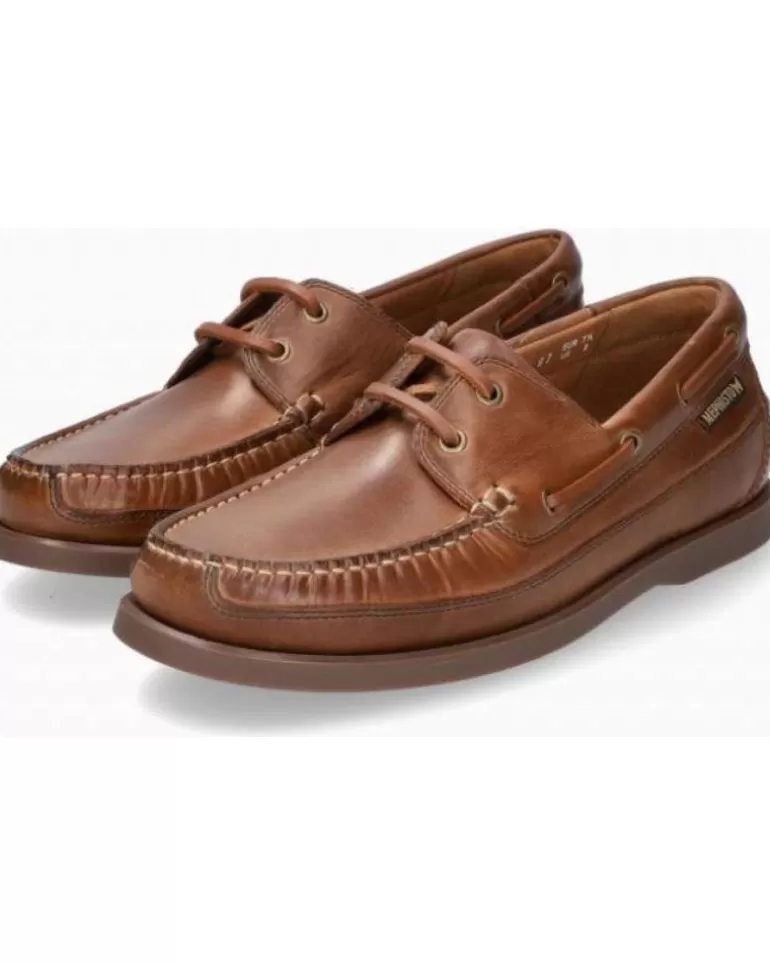 MEPHISTO Zapatos De Hombre Nauticos Boating Tabacco Best Sale