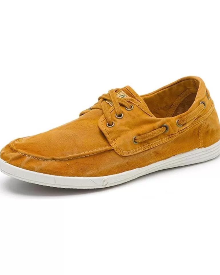 NATURAL WORLD Zapatos De Hombre 303E H - 48 Old Elbrus Nautico Enzimati Cuero Outlet