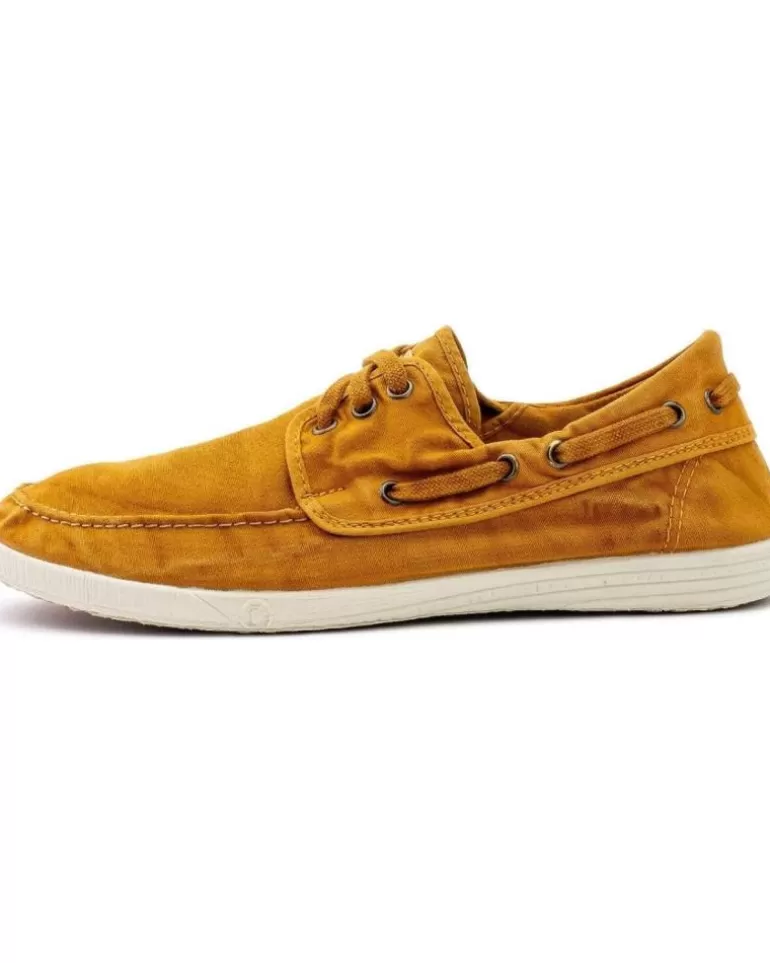 NATURAL WORLD Zapatos De Hombre 303E H - 48 Old Elbrus Nautico Enzimati Cuero Outlet