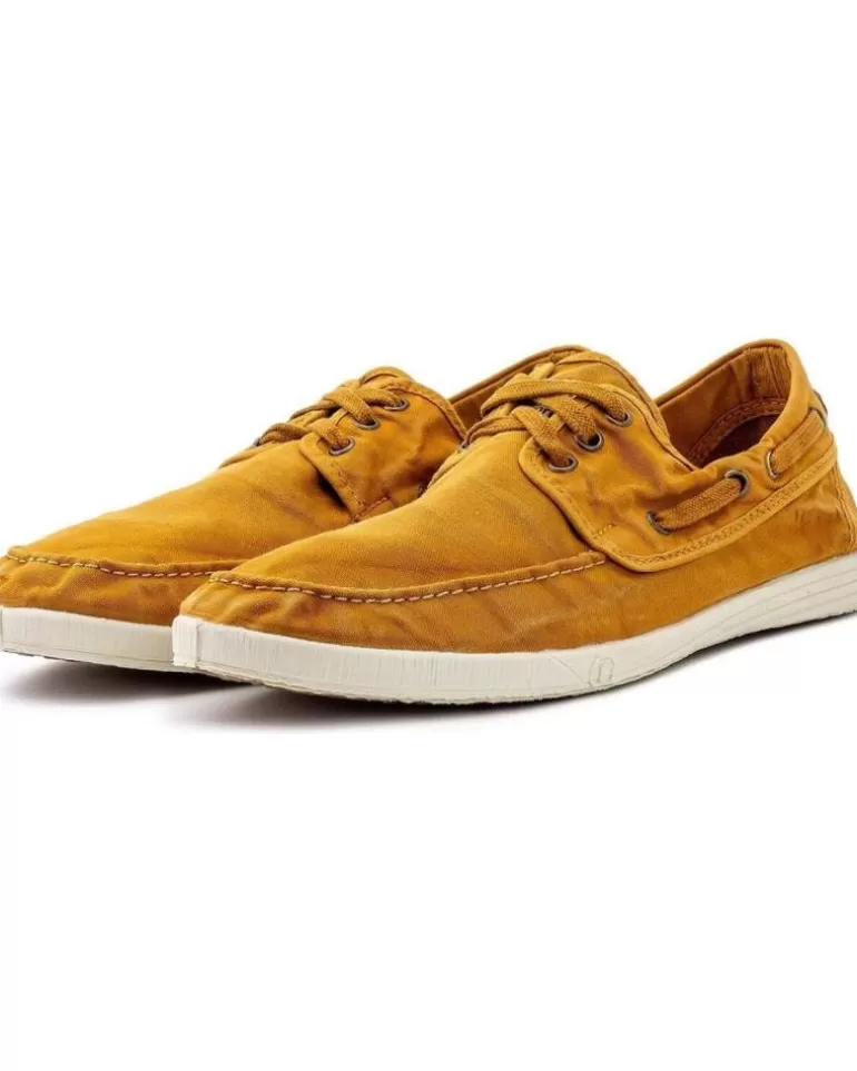 NATURAL WORLD Zapatos De Hombre 303E H - 48 Old Elbrus Nautico Enzimati Cuero Outlet