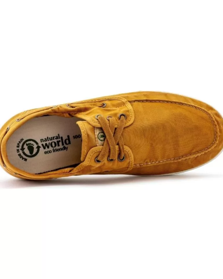 NATURAL WORLD Zapatos De Hombre 303E H - 48 Old Elbrus Nautico Enzimati Cuero Outlet