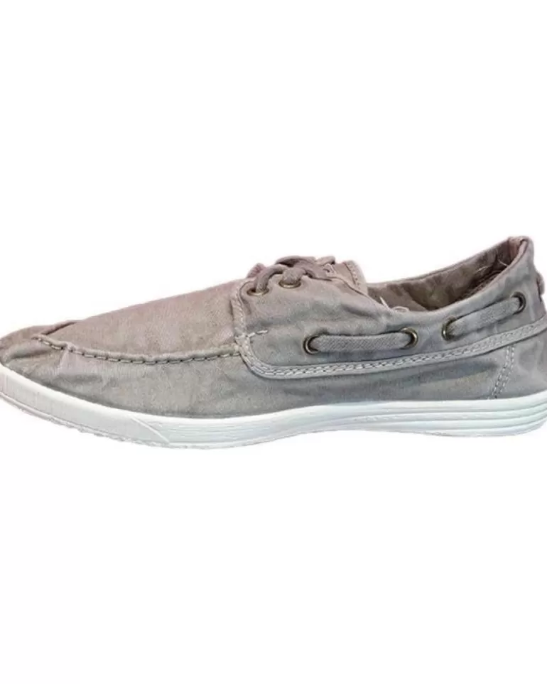 NATURAL WORLD Zapatos De Hombre 303E H - 48 Old Elbrus Nautico Enzimati Gris Claro Outlet